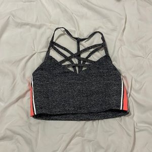 LOVE PINK grey and pink sports bra